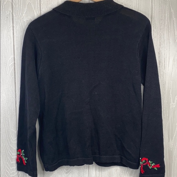 Victoria Jones Petite Embroidered Cardigan PM - Picture 4 of 5